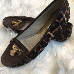 Michael Kors Calf Hair Leopard Loafers